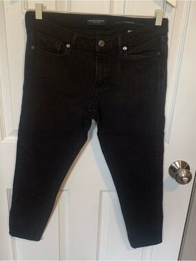 Banana Republic Black Skinny Jeans with Branded Button